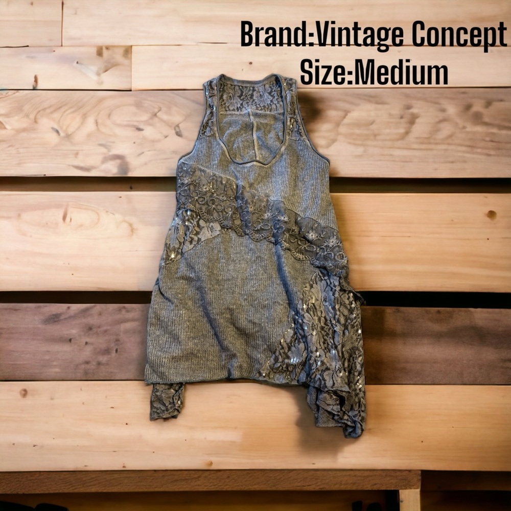 Women’s Vintage Concept Tank Top Size Medium New!